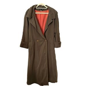 SEARLE Vintage Buttoned Trench‎ Coat Sz 6